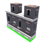 1x4 Castle Wall